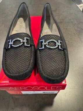 Aerosoles Black Loafers